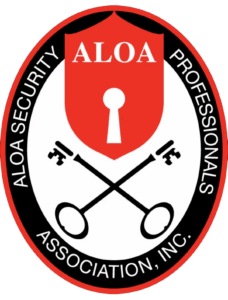 ALOA (Associated Locksmiths of America) member badge